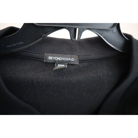 Beyond Yoga CF2220 Women's Sz M Black Button Front Carefree Modal Cardigan - Picture 3 of 12